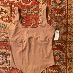 Double-Layered Seamless Fabric Corset Bodysuit